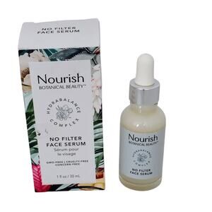 Nourish Botanical No Filter Face Serum Hydrabalance Complex 1 oz. NEW